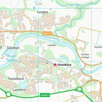 UK Topographic Maps Scottish Borders (NT53) digital map