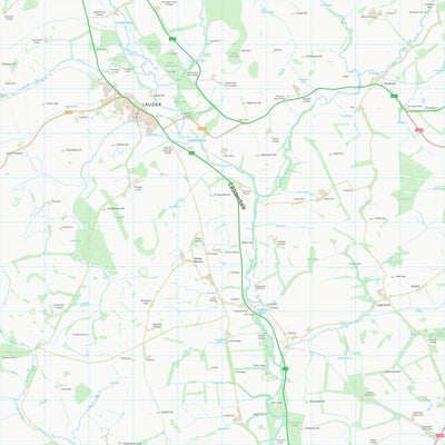 UK Topographic Maps Scottish Borders (NT54) digital map