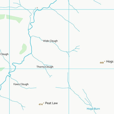 UK Topographic Maps Scottish Borders (NT55) digital map