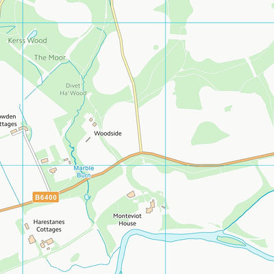 UK Topographic Maps Scottish Borders (NT62) digital map