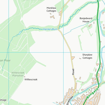 UK Topographic Maps Scottish Borders (NT62) digital map