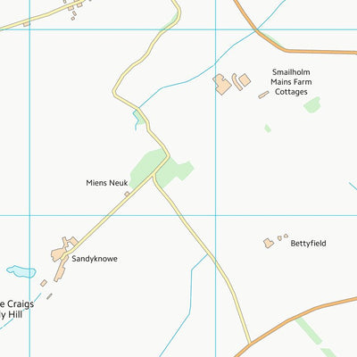 UK Topographic Maps Scottish Borders (NT63) digital map