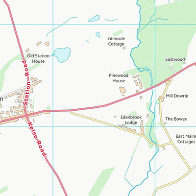 UK Topographic Maps Scottish Borders (NT64) digital map