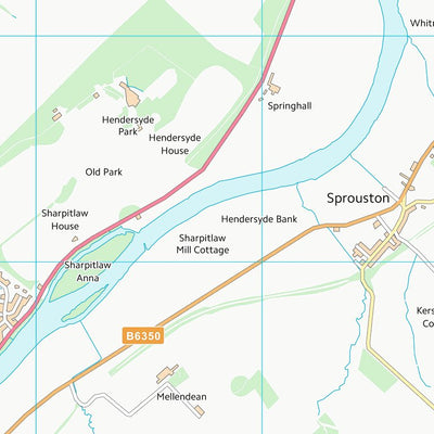 UK Topographic Maps Scottish Borders (NT73) digital map