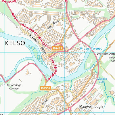 UK Topographic Maps Scottish Borders (NT73) digital map