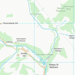 UK Topographic Maps Scottish Borders (NT76) digital map