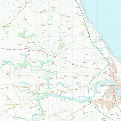 UK Topographic Maps Scottish Borders (NT95) digital map