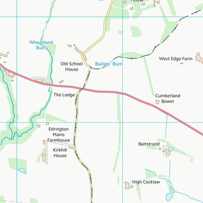 UK Topographic Maps Scottish Borders (NT95) digital map