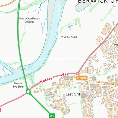 UK Topographic Maps Scottish Borders (NT95) digital map