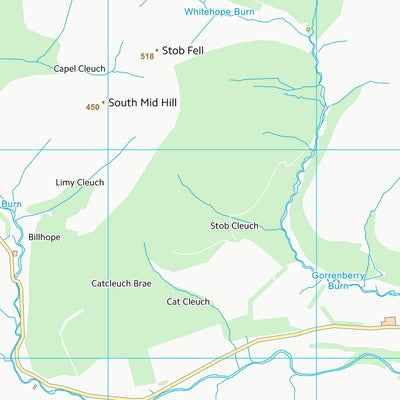 UK Topographic Maps Scottish Borders (NY49) digital map