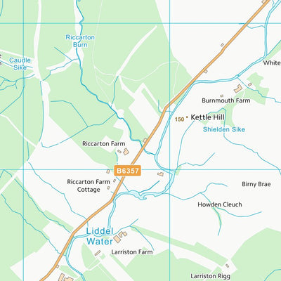 UK Topographic Maps Scottish Borders (NY59) digital map