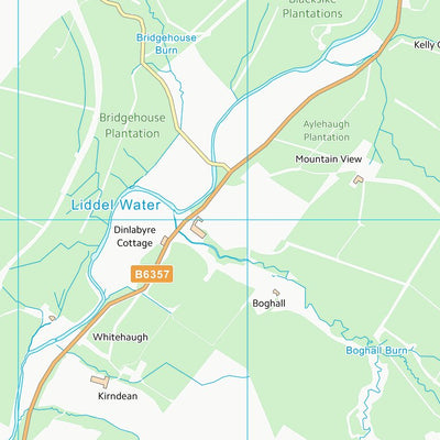UK Topographic Maps Scottish Borders (NY59) digital map