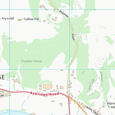 UK Topographic Maps Sedgemoor District (ST45) digital map