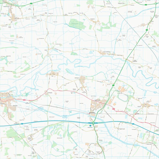 Selby District (SE52) Map by UK Topographic Maps | Avenza Maps