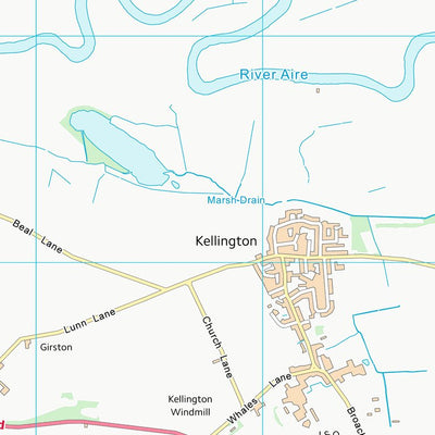 UK Topographic Maps Selby District (SE52) digital map