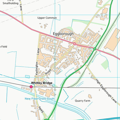 UK Topographic Maps Selby District (SE52) digital map