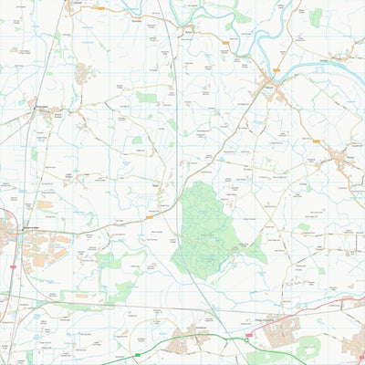 UK Topographic Maps Selby District (SE53) digital map