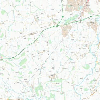 UK Topographic Maps Selby District (SE54) digital map