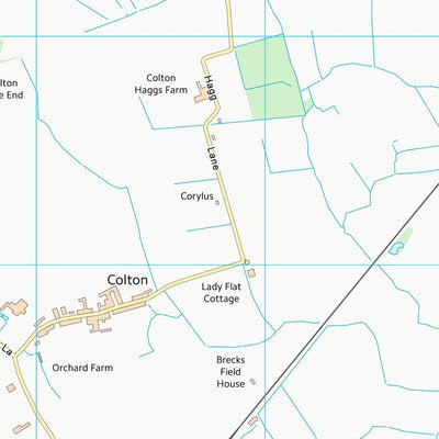 UK Topographic Maps Selby District (SE54) digital map
