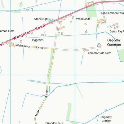 UK Topographic Maps Selby District (SE63) digital map