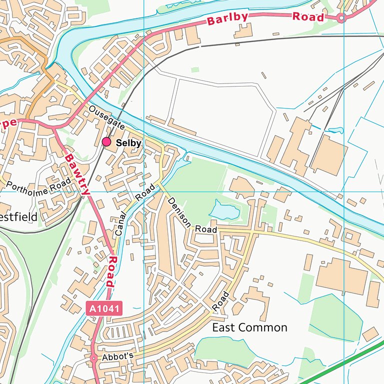 Selby District (SE63) Map by UK Topographic Maps | Avenza Maps