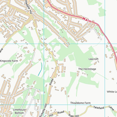 UK Topographic Maps Sevenoaks District (TQ45) digital map