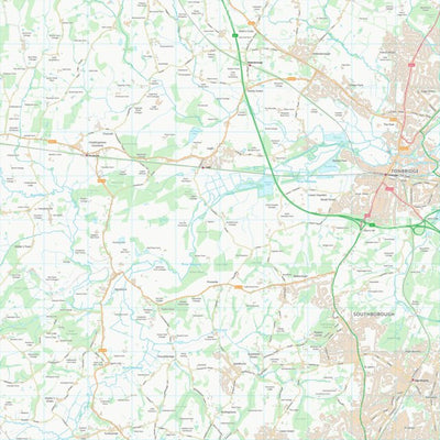 UK Topographic Maps Sevenoaks District (TQ54) digital map