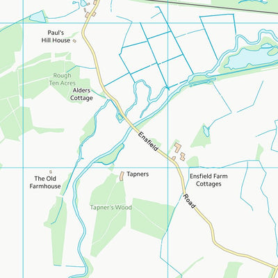 UK Topographic Maps Sevenoaks District (TQ54) digital map