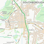UK Topographic Maps Sevenoaks District (TQ54) digital map