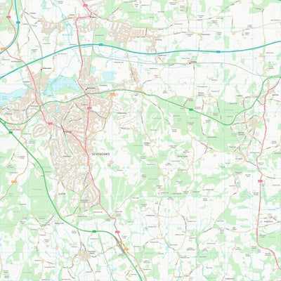 UK Topographic Maps Sevenoaks District (TQ55) digital map