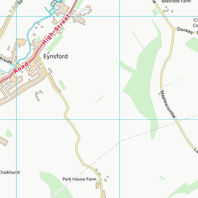 UK Topographic Maps Sevenoaks District (TQ56) digital map