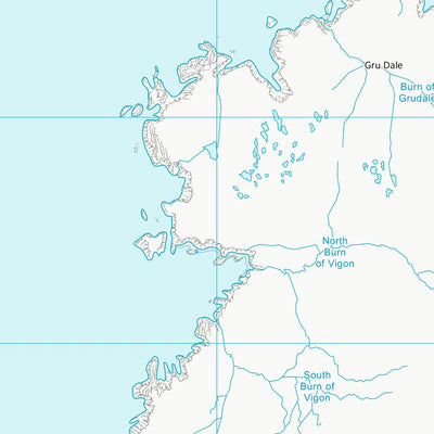 UK Topographic Maps Shetland Islands (HP40) digital map
