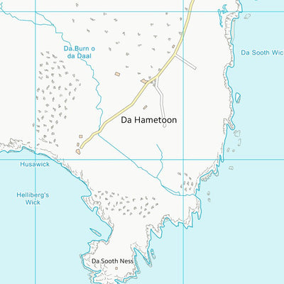 UK Topographic Maps Shetland Islands (HT93) digital map