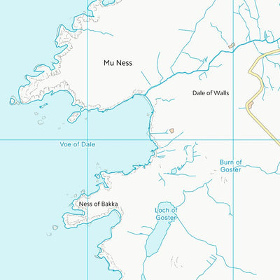 UK Topographic Maps Shetland Islands (HU15) digital map