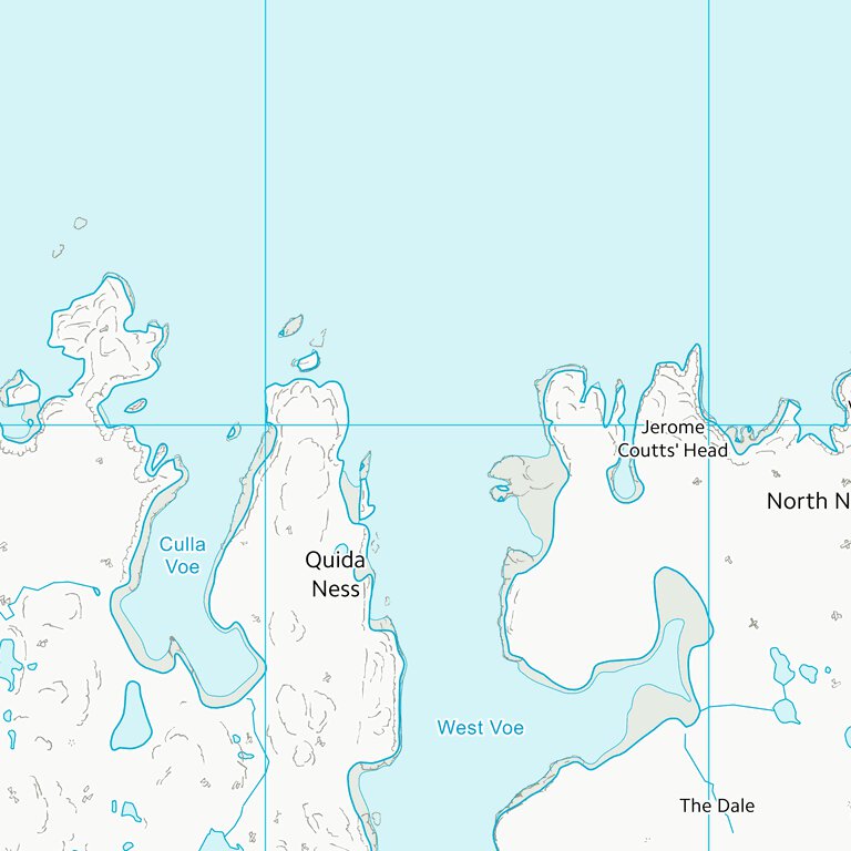 Shetland Islands (HU16) Map by UK Topographic Maps | Avenza Maps