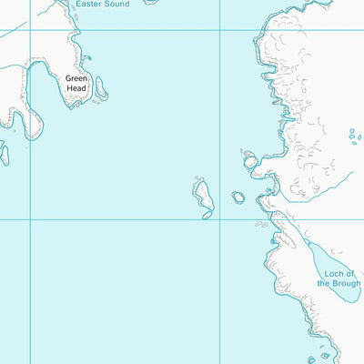 UK Topographic Maps Shetland Islands (HU24) digital map