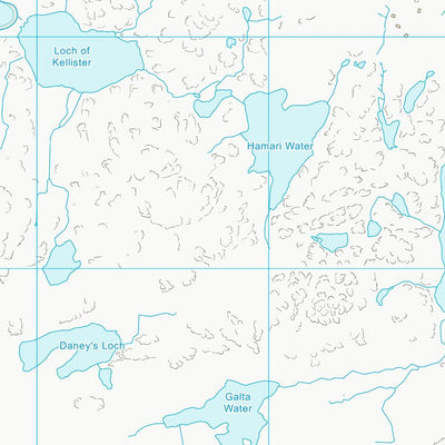 UK Topographic Maps Shetland Islands (HU25) digital map