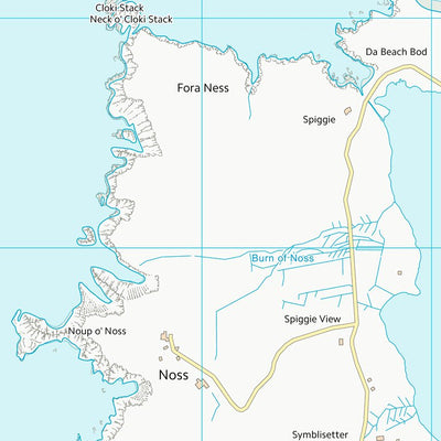 UK Topographic Maps Shetland Islands (HU31) digital map