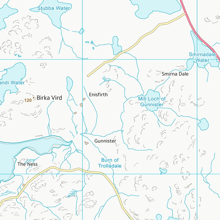 Shetland Islands (HU37) Map by UK Topographic Maps | Avenza Maps