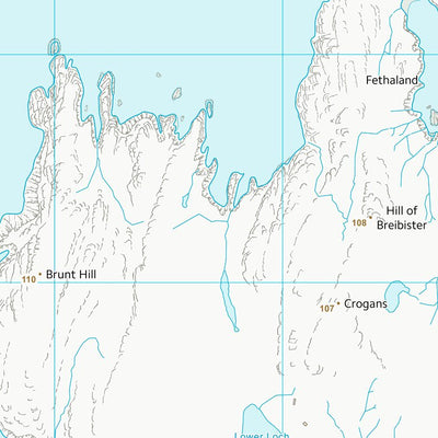 UK Topographic Maps Shetland Islands (HU39) digital map