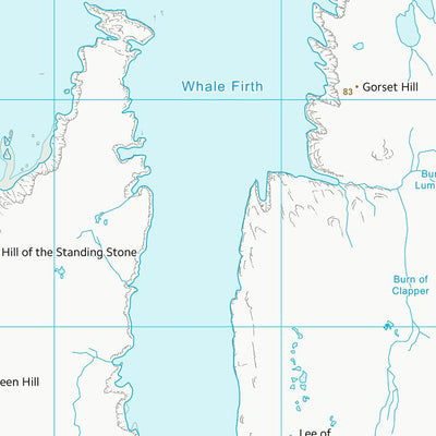 UK Topographic Maps Shetland Islands (HU49) digital map