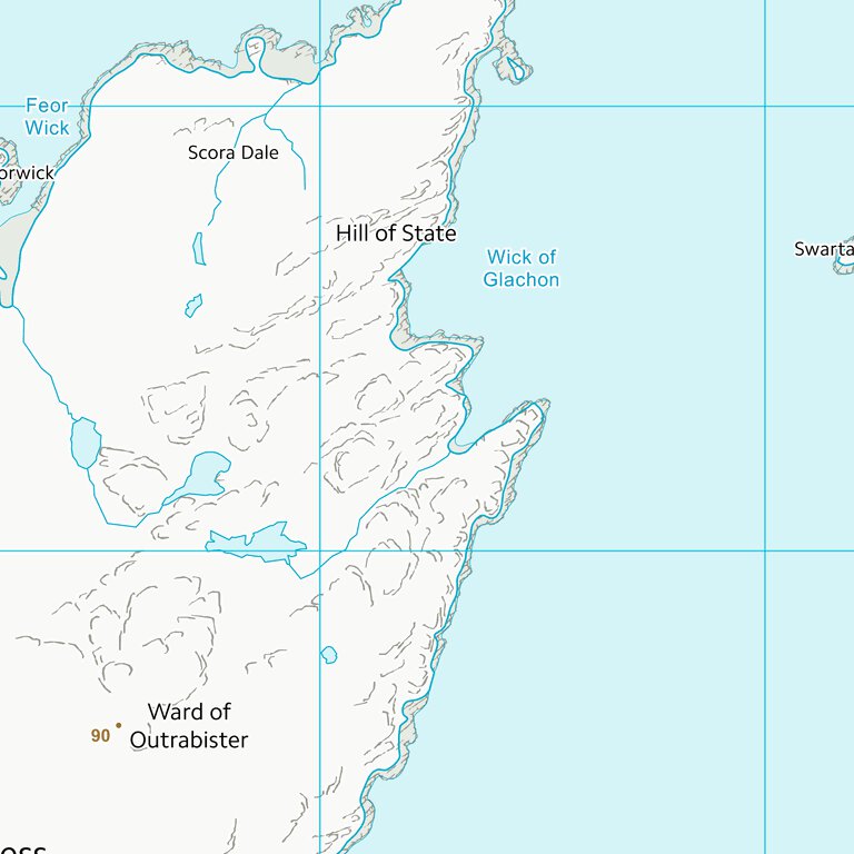 Shetland Islands (HU57) Map by UK Topographic Maps | Avenza Maps