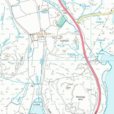 UK Topographic Maps Shetland North Ward 2 (1:10,000) digital map