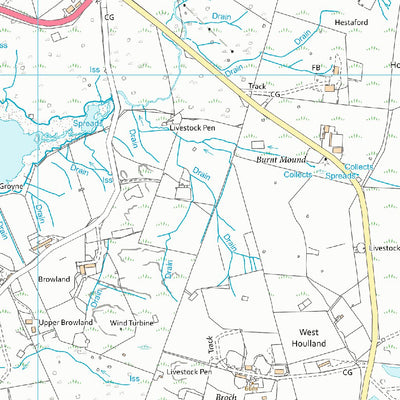 UK Topographic Maps Shetland West Ward 1 (1:10,000) digital map