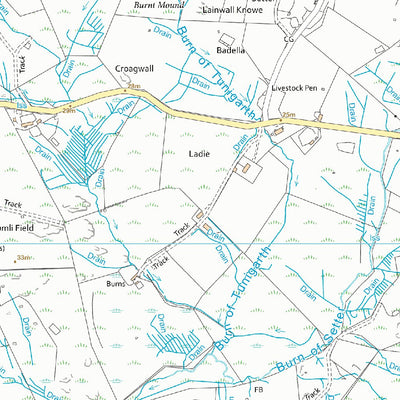 UK Topographic Maps Shetland West Ward 6 (1:10,000) digital map
