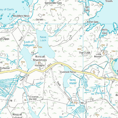 UK Topographic Maps Shetland West Ward 8 (1:10,000) digital map