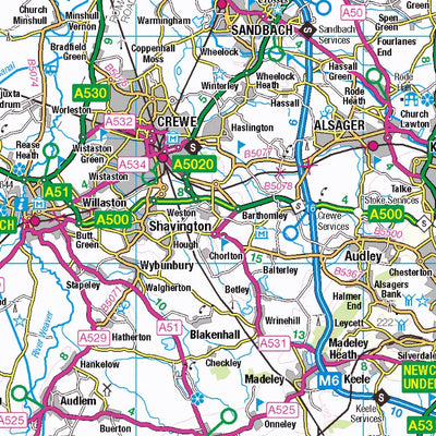 UK Topographic Maps Shropshire (SJ) digital map