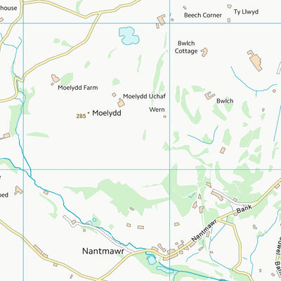 UK Topographic Maps Shropshire (SJ22) digital map