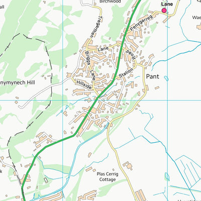 UK Topographic Maps Shropshire (SJ22) digital map
