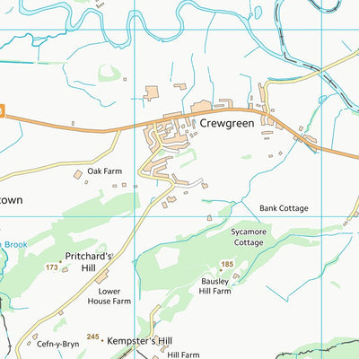 UK Topographic Maps Shropshire (SJ31) digital map